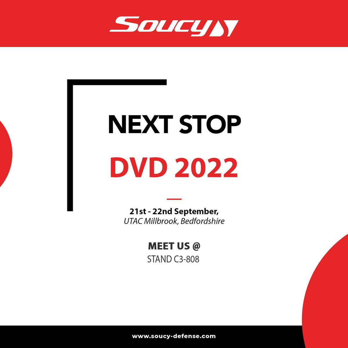 DefenseSoucy's tweet photo. 🙌 Soucy Defense will be at @dvd_event (Sept. 21-22)
📩 Are you attending? Send us a DM, we'd love to meet you!
🤝 On-site team:
@ryanblack1976
+
@kevinsloan348
#DVD2022 #DVD22 #defence #security #DefenceEquipment
@DefenceES https://t.co/bG1zoKfRRQ