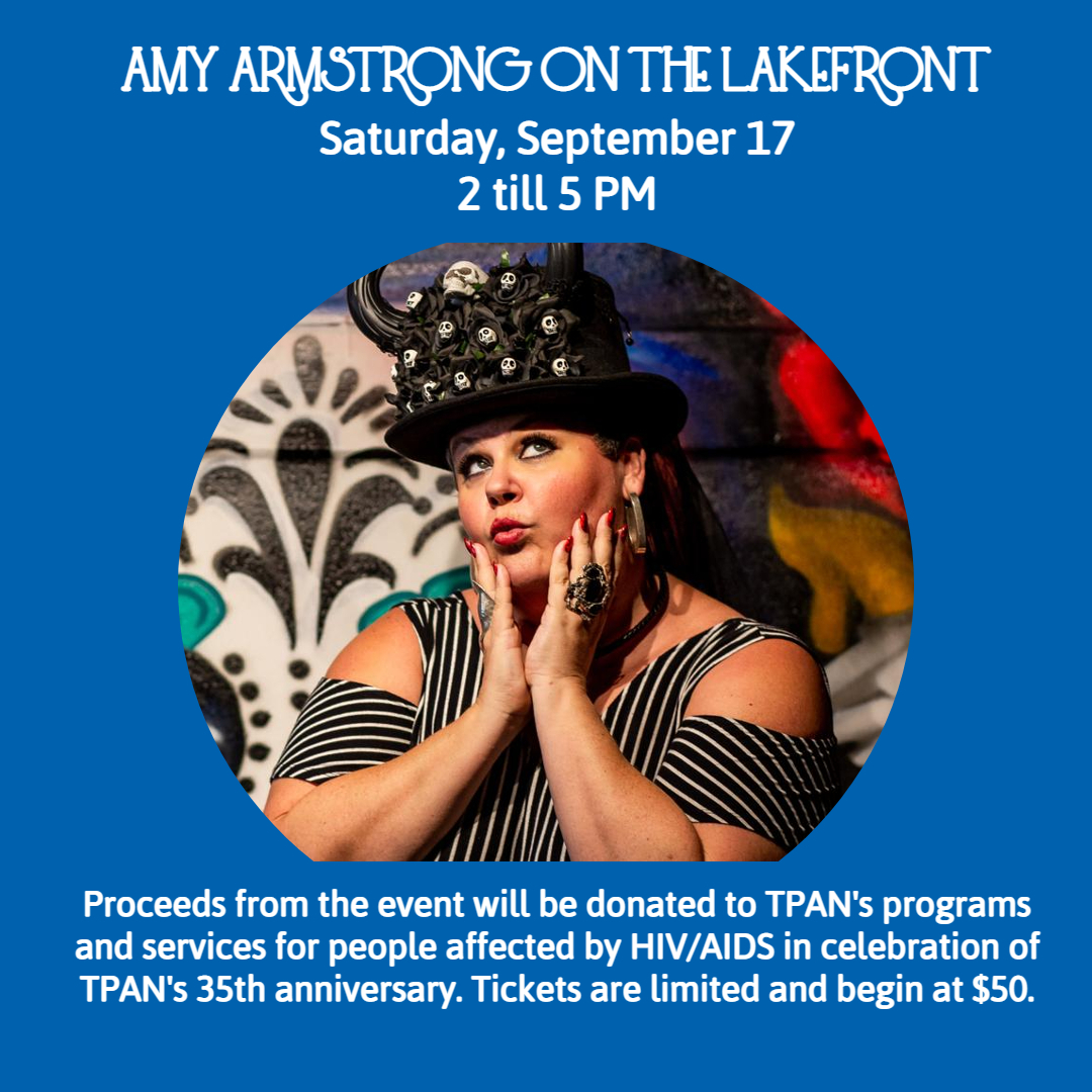 Celebrate the last days of summer with Amy Armstrong at this private event on the lake. Tickets available at tinyurl.com/amytpan
