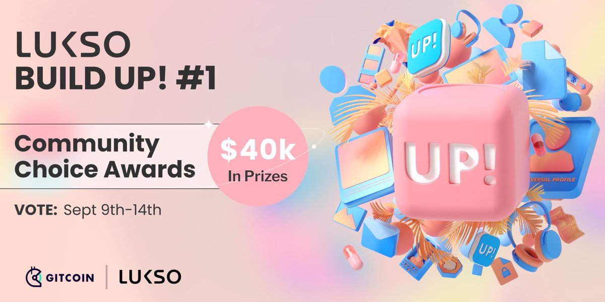 lukso_io's tweet photo. BUILD 🆙 # 1 Community Voting is LIVE!

Check your email to access your voting link and cast your votes by September 14th for your favourite hackathon projects built with LUKSO's new tools and standards!⛓️✨ https://t.co/UWi7dtwATD