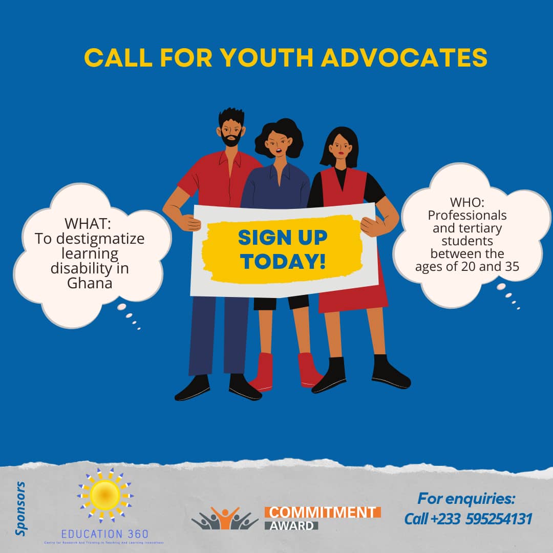 Education360gh's tweet photo. Hello,
We are embarking on a thirty-day destigmatization exercise to clear misconceptions about children with learning disability. If you feel connected to this cause, sign up and join our advocacy crew.
https://t.co/y7D8tZrdpf
#EdTechforSpecialLearningNeeds @SIAtweets https://t.co/vRfpinRNll