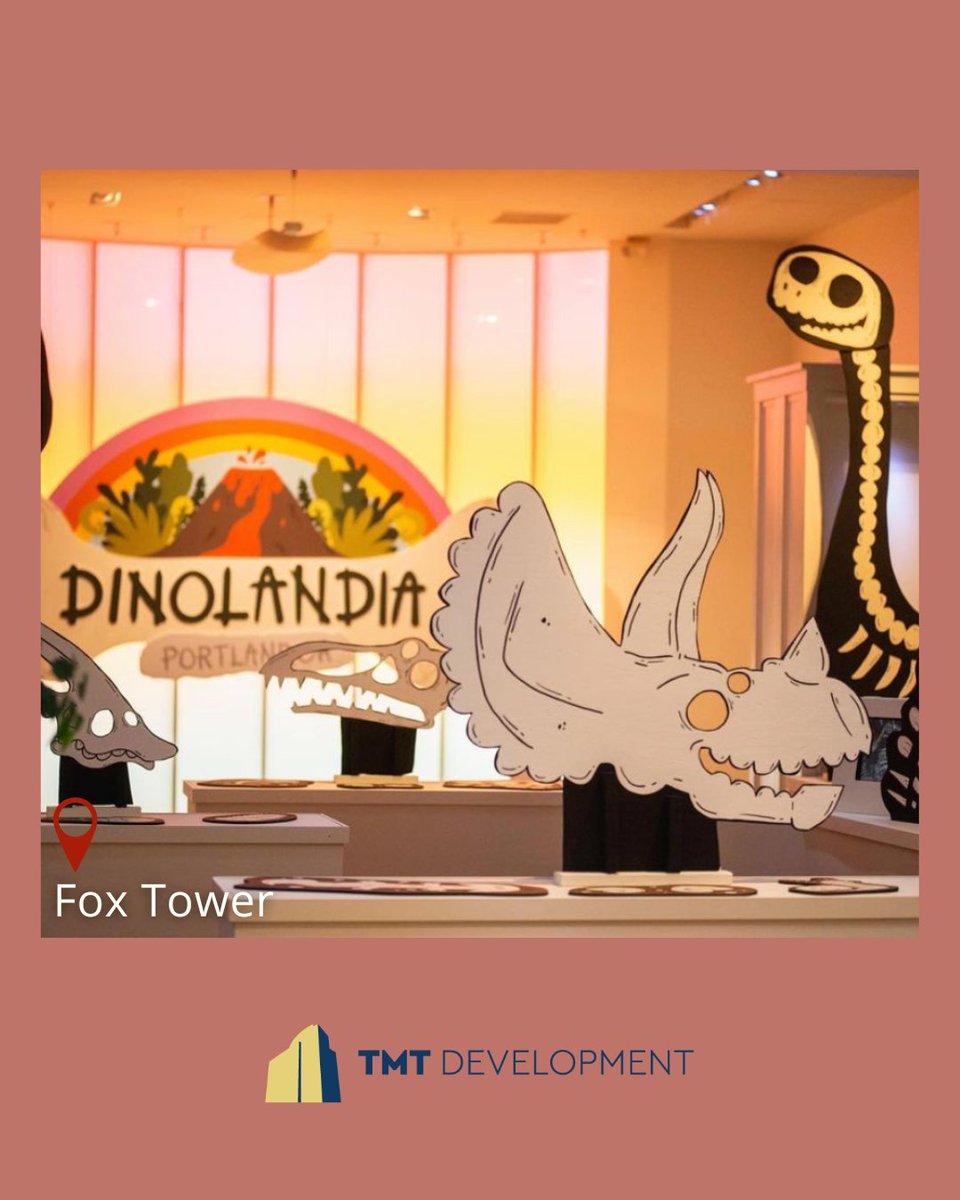 Today and tomorrow are the final days to catch Dinolandia by @MikeBennettArt at Fox Tower, don't miss out on this fun interactive event!