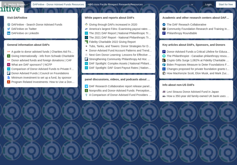 DAFinitive's tweet photo. Check out our free information resource on donor advised funds! It has all of the latest reports, white papers, and articles about DAF trends, facts &amp; figures. Check it out here: https://t.co/EEWL5OicQi https://t.co/6cQ9kzceRm