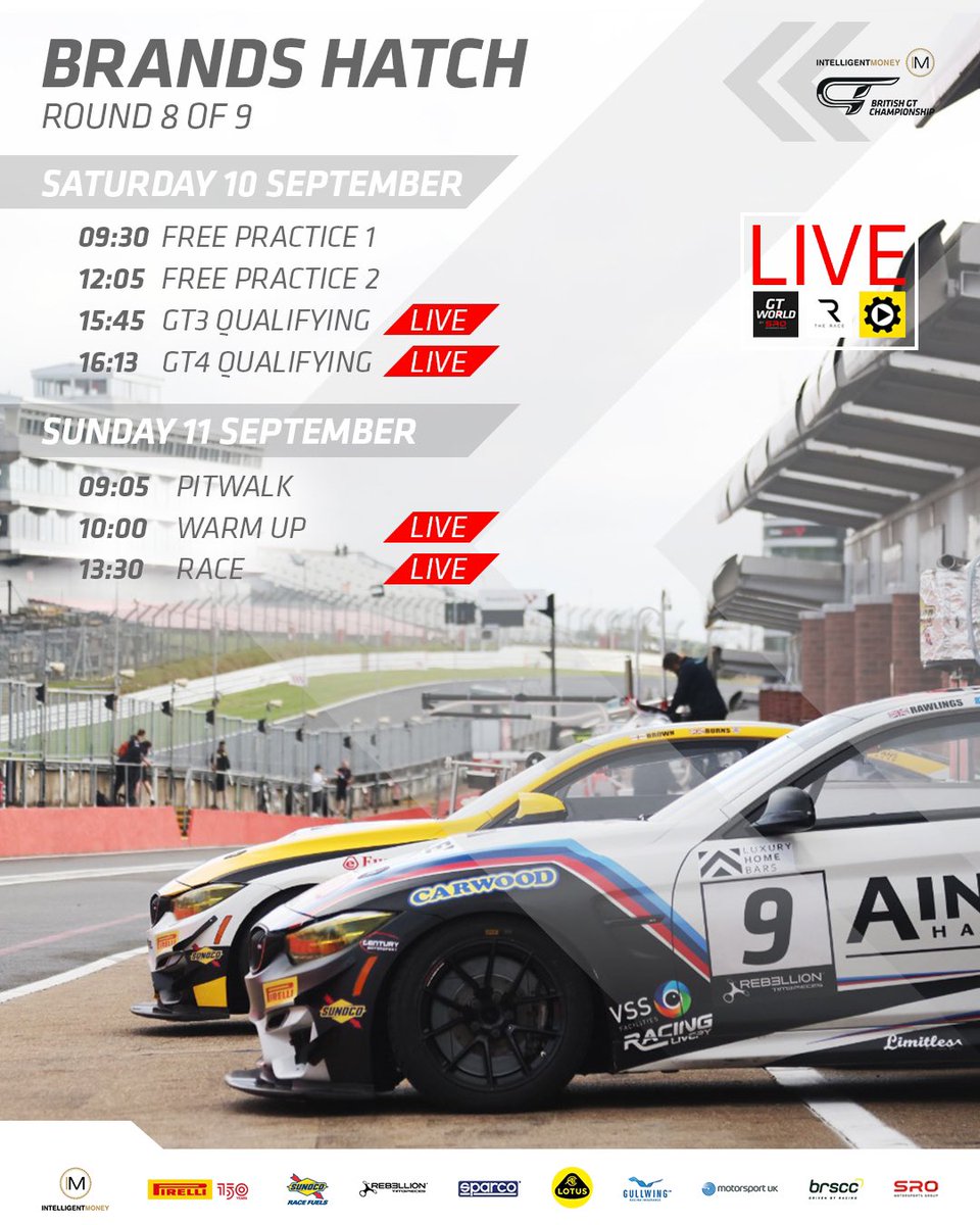 BritishGT's tweet photo. It’s obviously been a very sombre day at Brands. But we’re here, set up and ready for Round 8.

WEEKEND LIVE STREAMS 📺 
Quali https://t.co/SeiRYUOyUn
Warm-up https://t.co/O4nyzFxJlp
Race https://t.co/B8w0c39T9k https://t.co/NrlJnWGpx0