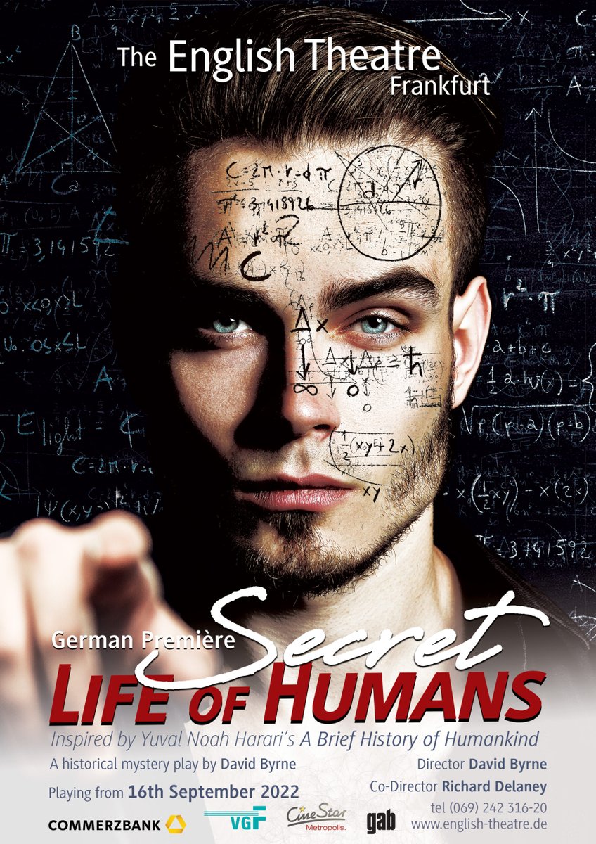 thenarrowroadco's tweet photo. Wishing PETER CLEMENTS (@clementspeter) an amazing opening night as Bruno in SECRET LIFE OF HUMAS at English Theatre Frankfurt!
#SecretLifeofHumans https://t.co/nqTHJhm4n9