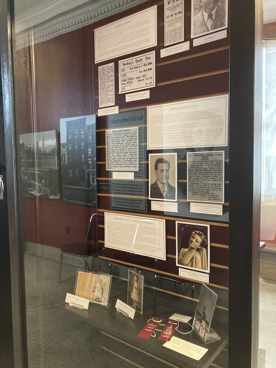 OrphanTrainDepo's tweet photo. Stop by today to see our new exhibit about Jewish Orphan Train Riders! #orphantrain #JewishHistory https://t.co/kbchbnt0fu