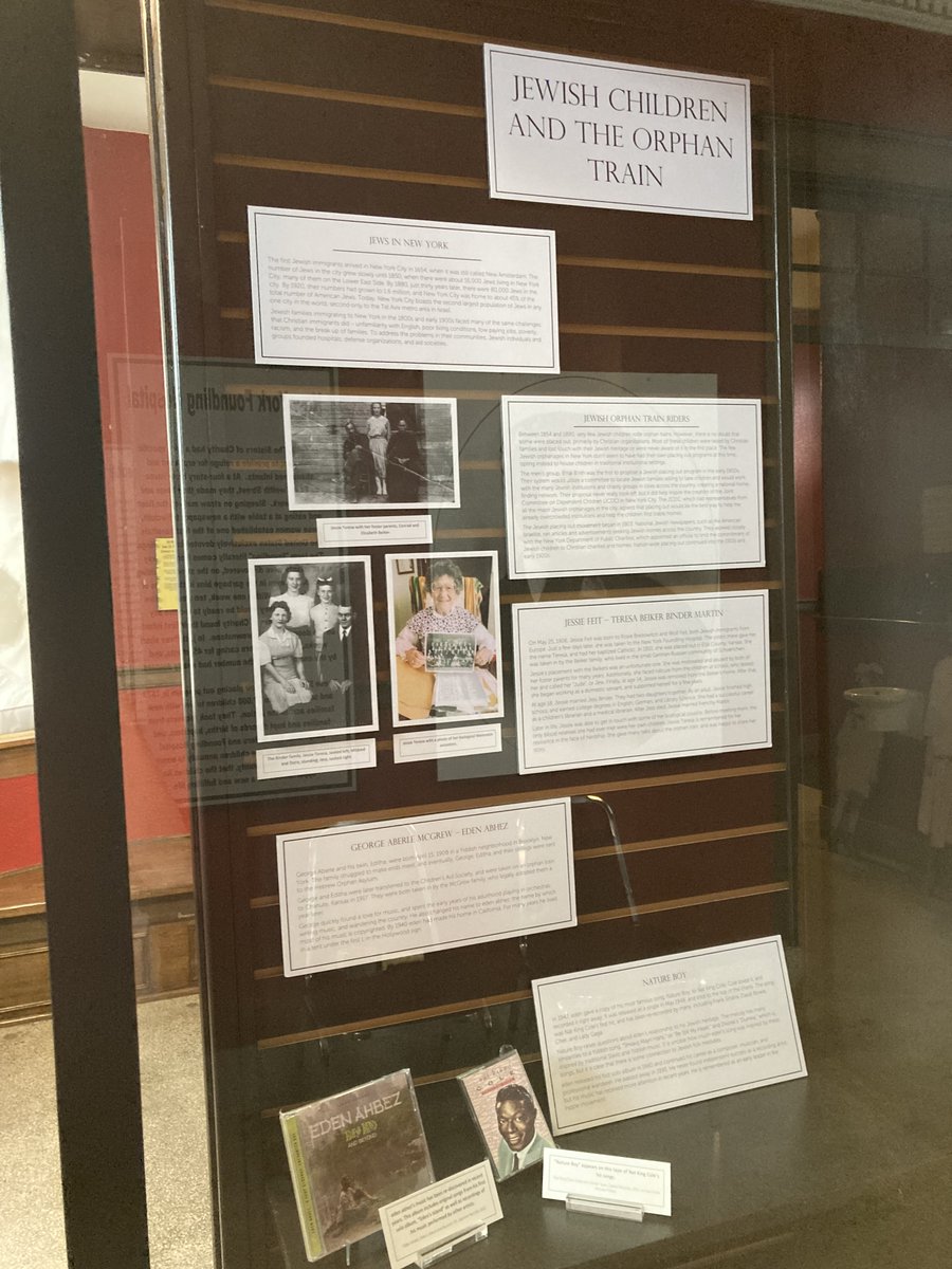 OrphanTrainDepo's tweet photo. Stop by today to see our new exhibit about Jewish Orphan Train Riders! #orphantrain #JewishHistory https://t.co/kbchbnt0fu