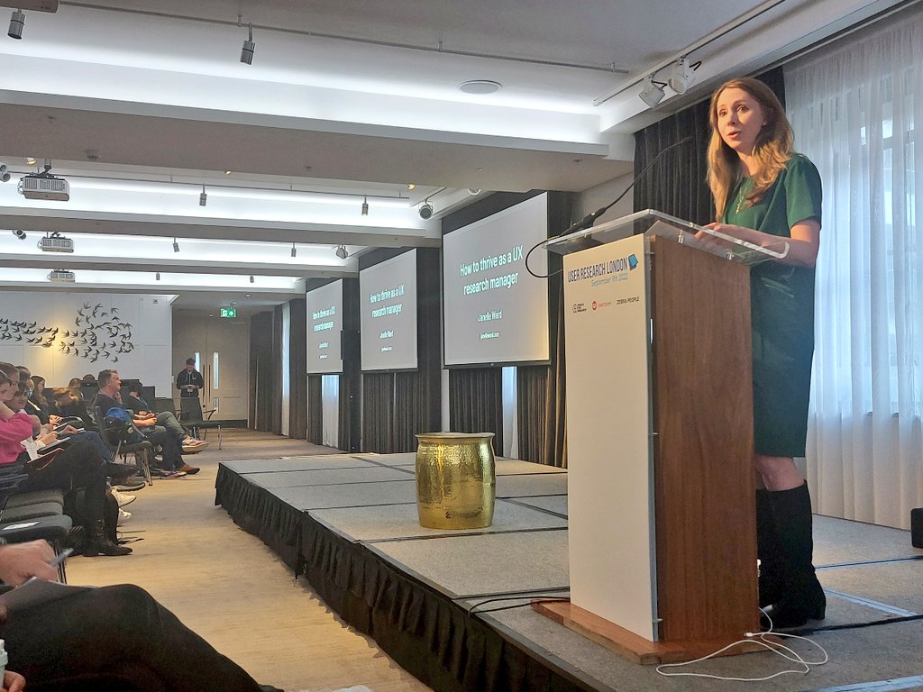 people4research's tweet photo. The perfect talk for current, past and future #UXresearch managers by @janelle_ward
To be a good manager, think about what changes when you take on this responsibility, how you can thrive and what you need to consider before taking the plunge.
#URLDN22 #UserResearchLDN https://t.co/1x85vmkcaU