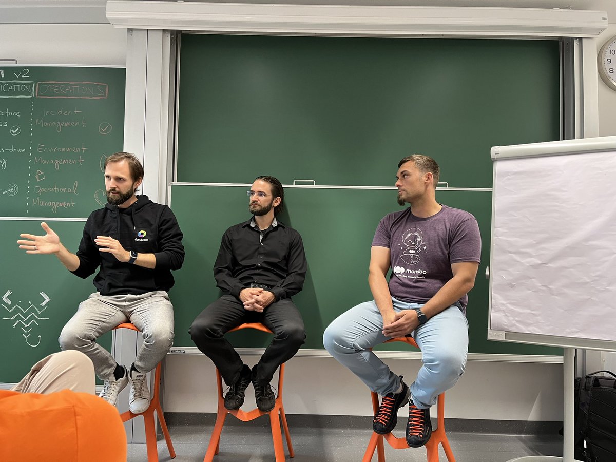 barschachner's tweet photo. Fascinating discussion about Secure Development Lifecycle with @_thomaskonrad and @Dementophobia at @sec4dev !

#SSDL #sec4dev #dynatracelife #BetterTogether https://t.co/7I3XIcf0Lv