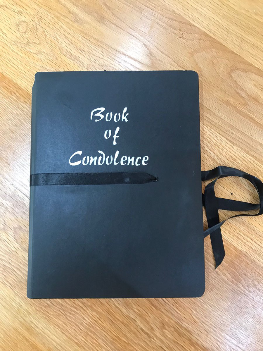 A heartfelt thank you to Maxine, one of our Island Artists, for making our beautiful Book of Condolence. ❤️🙏 #islandartists