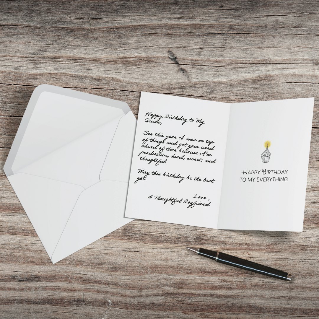 A heartfelt card is like a long text message, but vintage. Be vintage. #CardBro #BecomeMoreThoughtful