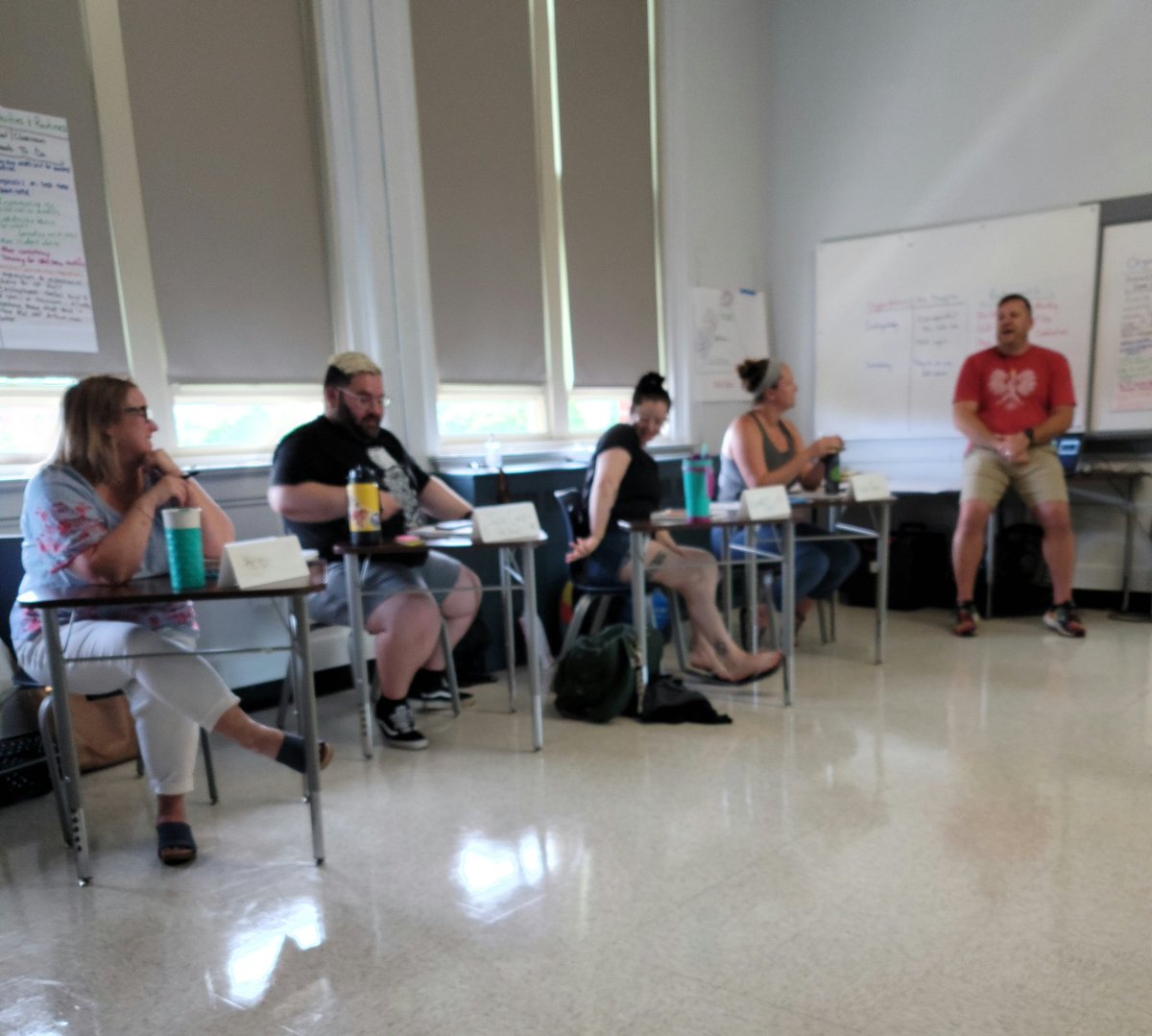 STEMatBlodgett's tweet photo. Syracuse STEM Community, 
Our teachers and staff attended various professional development opportunities to lead students to success for the 2022-2023 school year. #GoSTEMLions #SCSDPL #SCSDSuccess @STEMatBlodgett @SyracuseSchools https://t.co/PjaguUw5zF