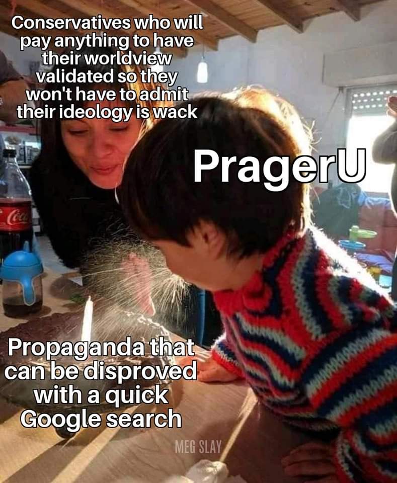 LiamOMaraIV's tweet photo. Stop pretending slick videos funded by wealthy far rightists are respectable sources. #PragerU is a #neofascist propaganda outfit, and their shit is contributing to our rapid descent into #InvertedTotalitarianism. https://t.co/J3qUEmdiU1