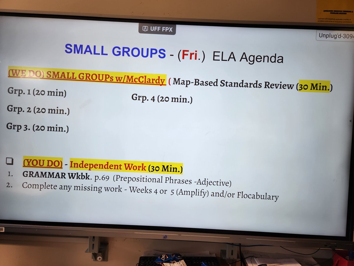 BrantonYMS's tweet photo. More small group instruction. #personalizedlearning @RonGarlington https://t.co/kBz3RtOdkv