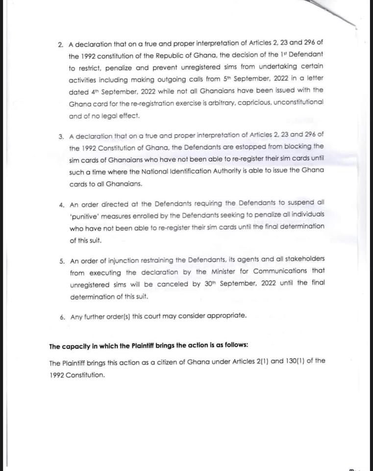 ghonetv's tweet photo. NCA has been sued over SIM card blocking

#GHOneNews https://t.co/2mb5zegP56
