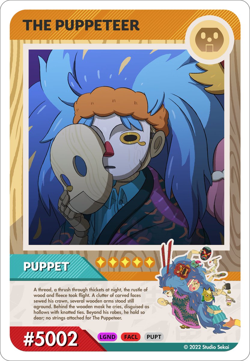 Seek not freedom, for the puppeteer controls all.

Faction Leader - The Puppeteer #5002💫

opensea.io/assets/ethereu…