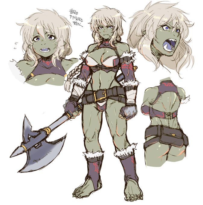 かわいいオークが描きたかった 