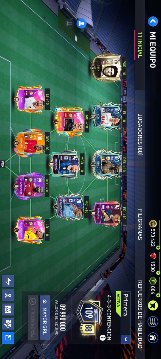 99Carc's tweet photo. @fifa_droid Y mi team humilde https://t.co/xfLCt4MyAy