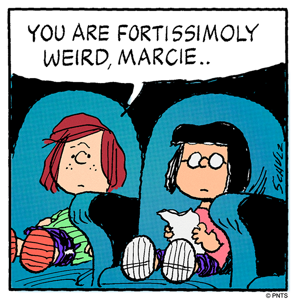 Snoopy's tweet photo. Be fortissimoly weird today #WonderfulWeirdosDay https://t.co/6hrvIt7hA4