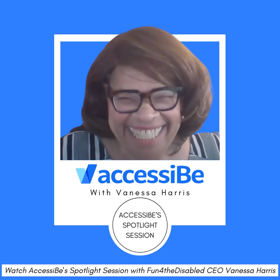 We are so thankful to have been a part of AccessiBe's Spotlight Session, interviews with change-makers in the disability field! CEO Vanessa Harris sat down with AccessiBe to discussed many interesting subjects! To check out this interview, visit youtube.com/watch?v=pvUQZ7… !
