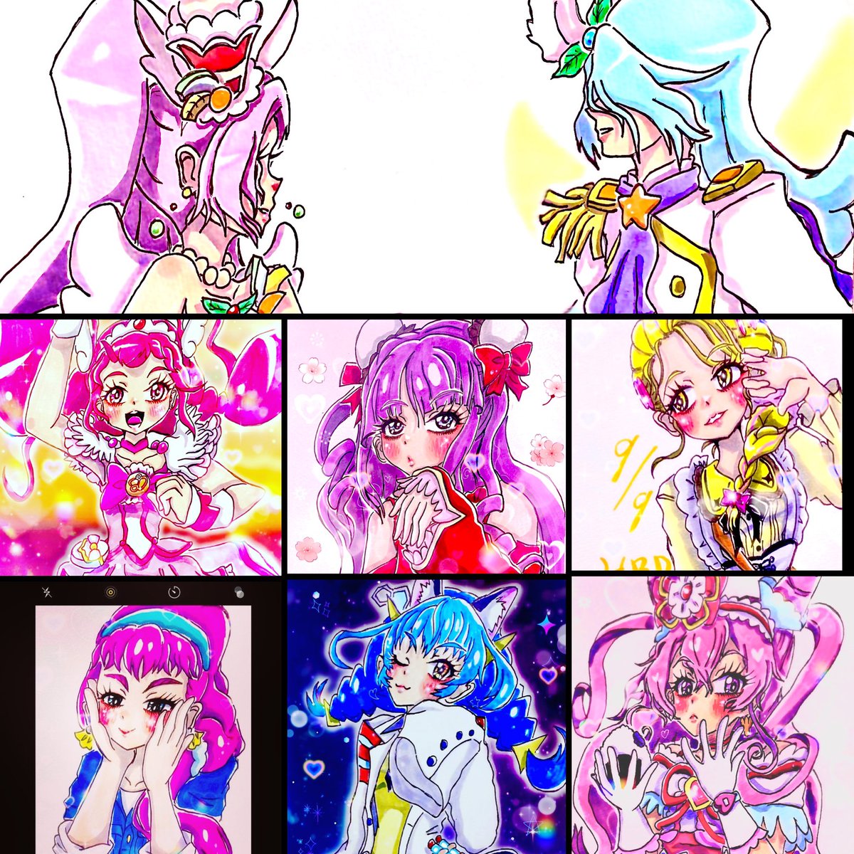 9月の上旬だけで結構描いてた
あらんぷ、左向きも描け 
