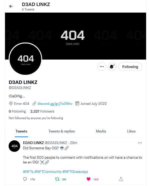 narfcrypto's tweet photo. @D3ADLINKZ noti .. check, like check, retweet check, comment check. OG? https://t.co/Y5A6ukJSoc