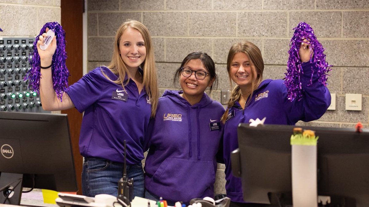 jmuUREC's tweet photo. Every day is #CollegeColorsDay at UREC! ππππ
#WeBleedPurple #DukesInMotion #JMU #JMUUREC #GoDukes @JMU https://t.co/OkZSbeu0f2