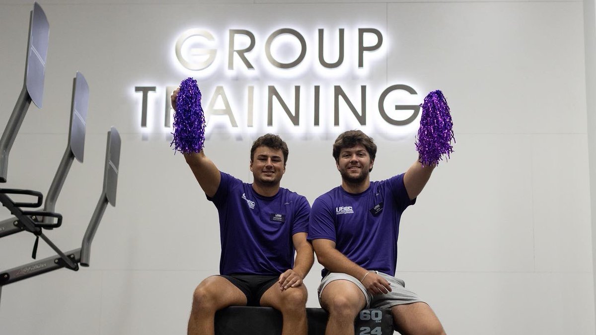 jmuUREC's tweet photo. Every day is #CollegeColorsDay at UREC! ππππ
#WeBleedPurple #DukesInMotion #JMU #JMUUREC #GoDukes @JMU https://t.co/OkZSbeu0f2