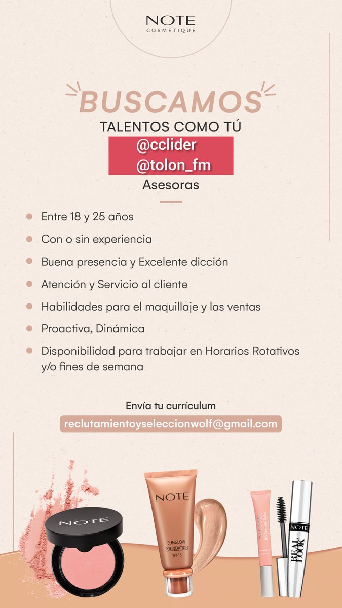 NOTE Cosmétique Venezuela tweet media
