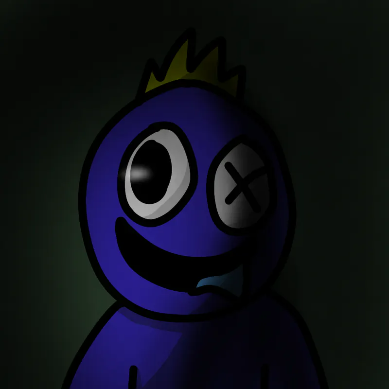 My drawing of blue from Rainbow friends : r/RainbowFriends