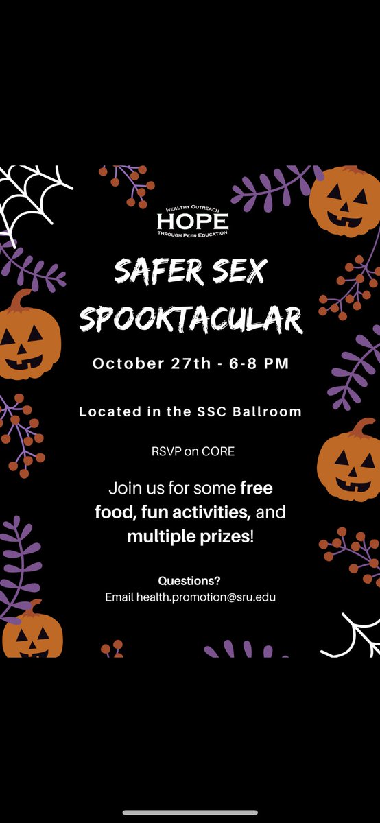 Join us at the Safer Sex Spooktacular!