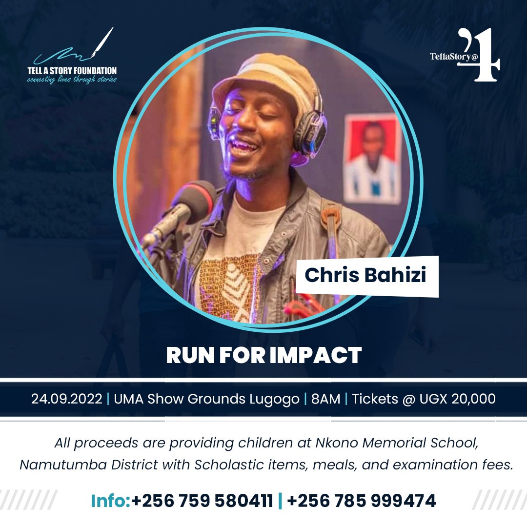TellastoryUg's tweet photo. Come see what happens when music meets people this 24th of September. The amazing @chrisbahizic will be blowing us away with the best of his best. #runforimpact #walkforimpact https://t.co/9uXf1Tk2cs
