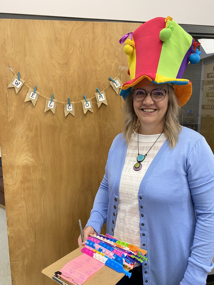 Mrs Smith begins her birthday song!