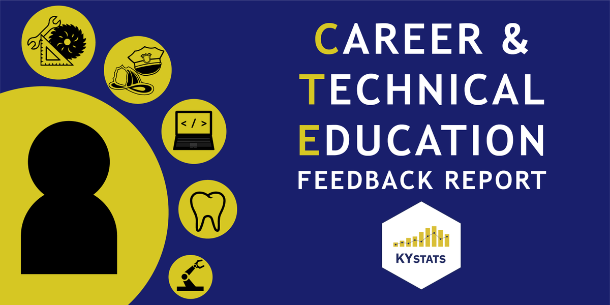 Did you know that 52.7% of career and technical education students in KY enroll in college following high school graduation? You can explore the relationship between CTE &amp; college/workforce outcomes in our new feedback report! kystats.ky.gov/Reports/Tablea…