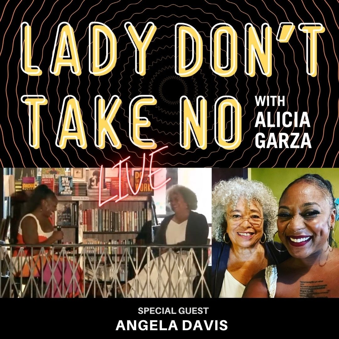 THIS IS IT! <a href="/aliciagarza/">Alicia Garza</a> and #AngelaDavis in conversation at <a href="/busboysandpoets/">Busboys and Poets</a> on the new ep of  <a href="/lady_take/">LadyDontTakeNoPodcast</a>! They talk all things abolition to the #JacksonBacklash to writing collectively. LISTEN: ow.ly/j6K550KFzGz  #DoWhatchaLike #AllOfTheReal! <a href="/philsurkis/">Phil Surkis</a> <a href="/andyshallal/">A Shallal</a>