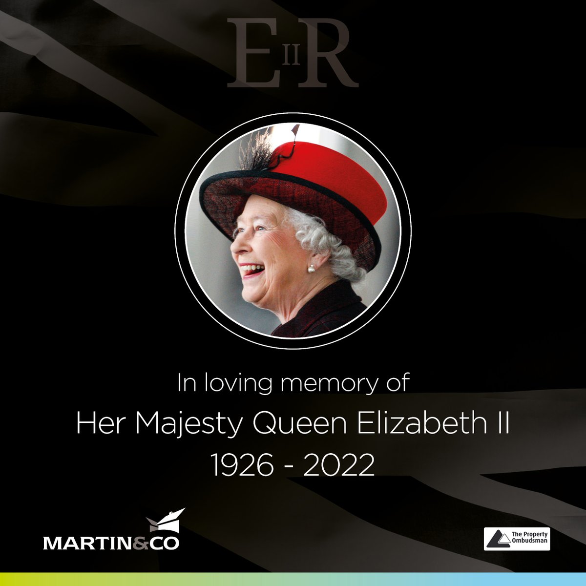 Martin &amp; Co is deeply saddened by the news of the death of Queen Elizabeth II. Our thoughts and prayers are with the Royal Family at this profoundly sad time.