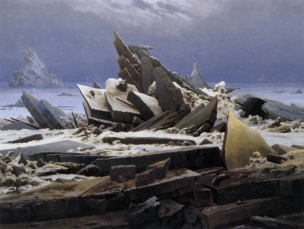 MrEwanMorrison's tweet photo. See if you can find the ship.
Caspar David Friedrich, The Sea of Ice, 1824. https://t.co/nUhxZkYSKR