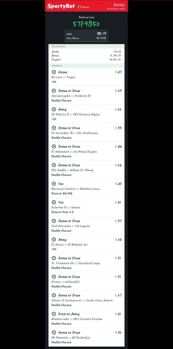 bmf_underrated's tweet photo. 👉88 odds

Sportybet 🇬🇭: 57F9B52

Like &amp; retweet

Goodluck https://t.co/DyPK96PNgC