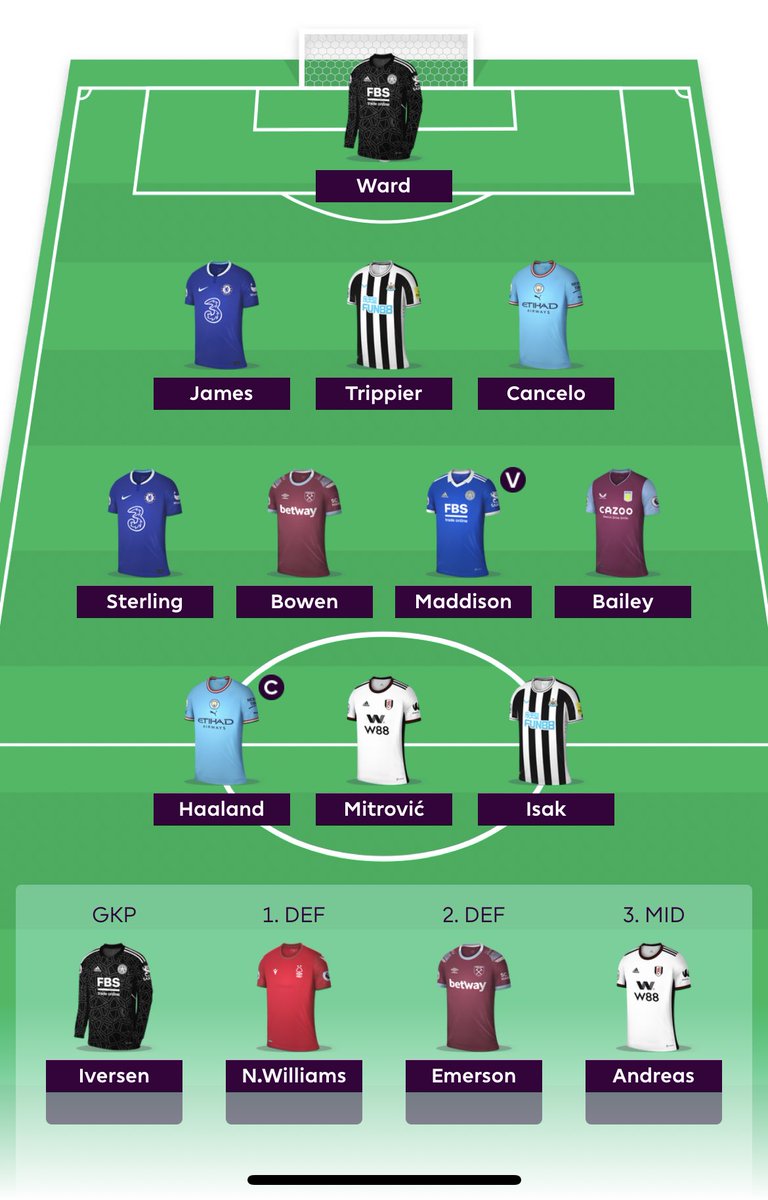 FPLGrant's tweet photo. #FPL  Game wk9 #wildcard @LetsTalk_FPL https://t.co/kQG6TBkYi9