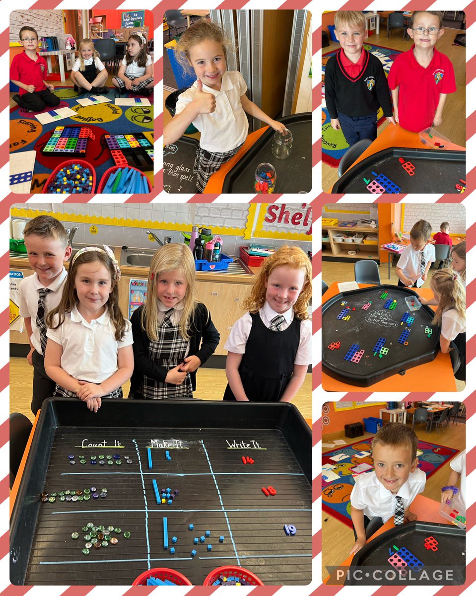 We have been learning about numbers to 20 and their place value. Ask us to demonstrate this skill.