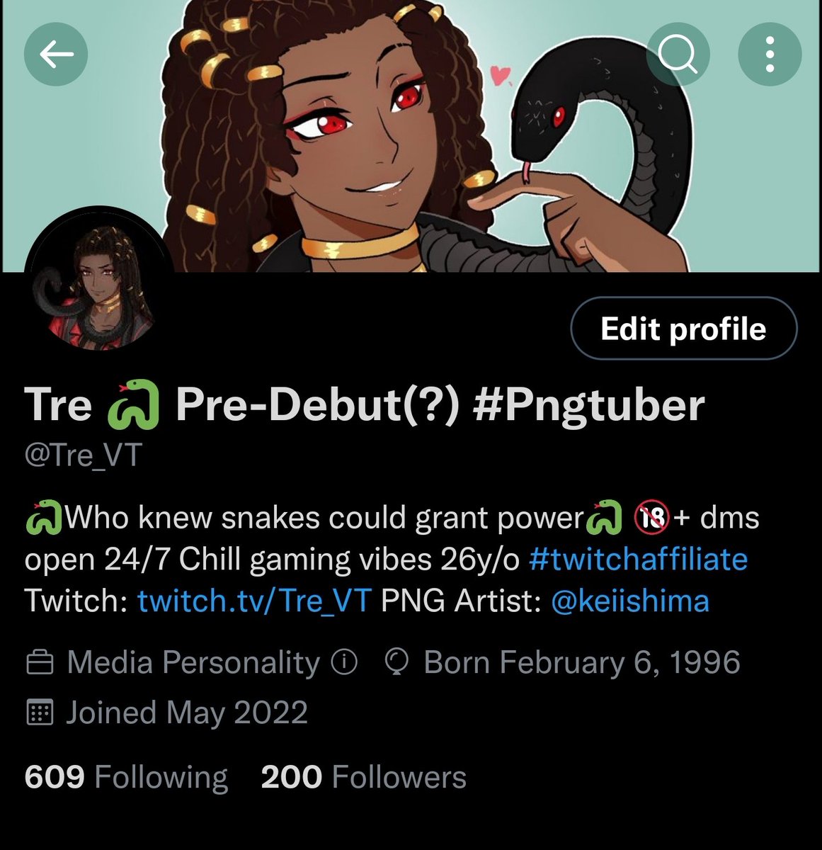 Tre_VT's tweet image. AYYYY WE HIT THE BIG 200 BABY! Thanks again guys, yall sexy af 😍 Big goal is 500. Won't be anytime soon, but the incentive to grind is there. Now to get through the rest of this workday so I can chill at home for the weekend 🙏🏾
#VTuberUprising #pngtuber #Vtuber