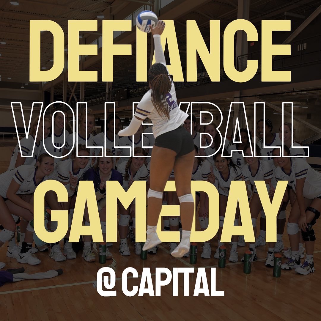 DefiCollegeVB's tweet photo. It’s GAMEDAY! 🏐🐝🏆 We have a 4-match weekend at the Pam Briggs Classic at Capital University.

Today:
- Birmingham-Southern @ 4pm
- Capital @ 6pm

#DefiVB #DCVB #DefianceCollege #JacketNation https://t.co/BFUDotYjJI