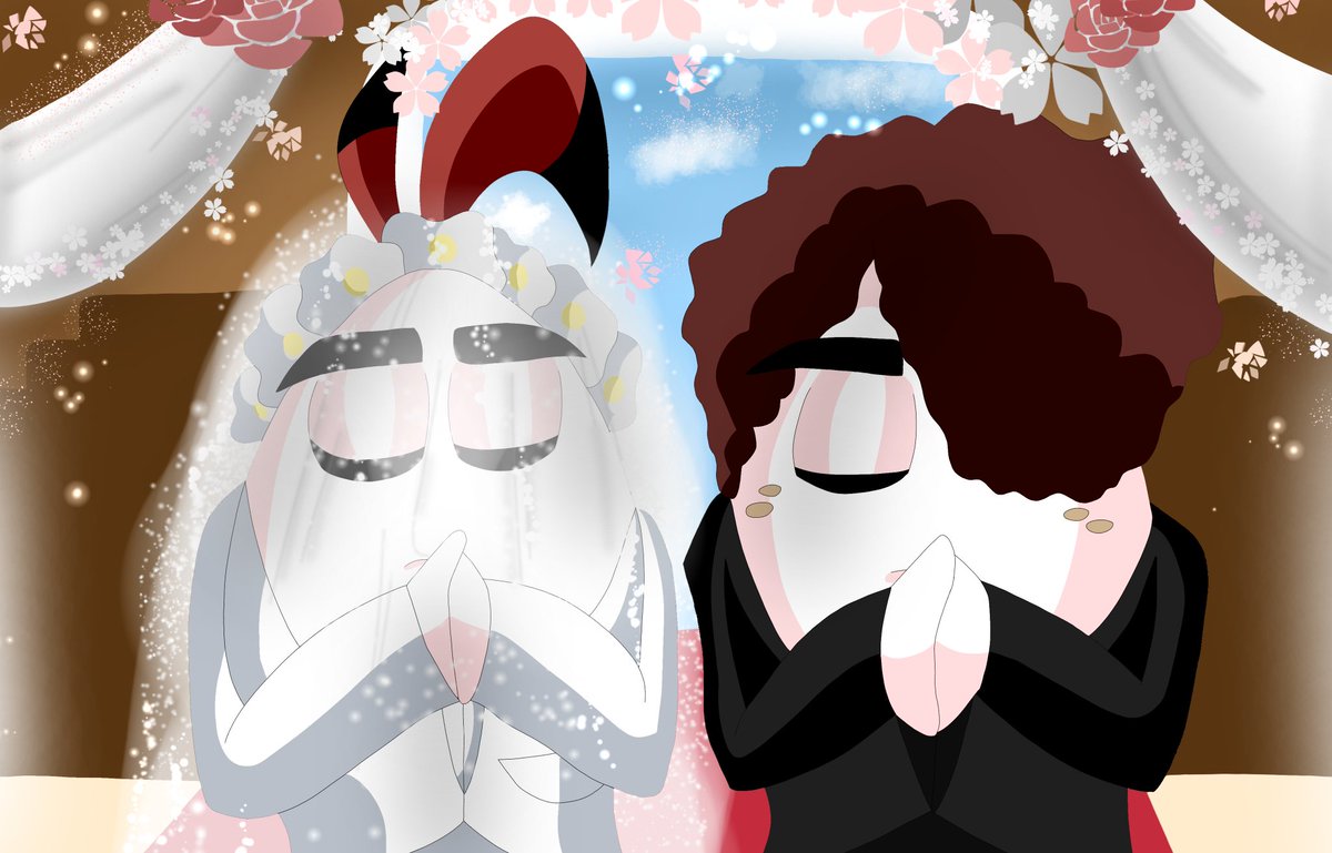 Toto_HC's tweet photo. Boda totilly no se ustedes pero me encantó el pelo de Willy!😍✨❤️#huevocartoon #huevocartoonfanarts https://t.co/g1ZEnc2cZK