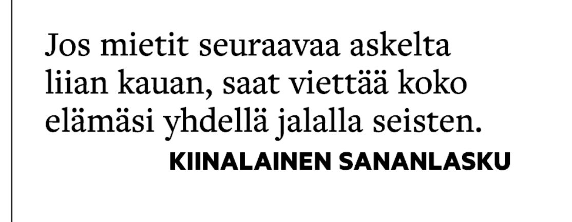 MinnaKeronen's tweet photo. #askel 👣
#tulevaisuus
#mietelause
#aamulehti https://t.co/YvESogt7wC