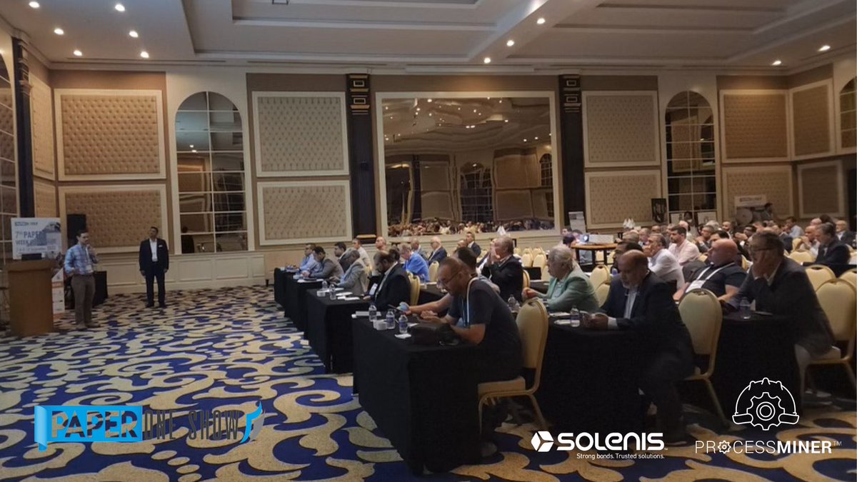 ProcessMiner_'s tweet photo. It's been a great week in Bodrum at the 𝐏𝐚𝐩𝐞𝐫 𝐖𝐞𝐞𝐤 𝐒𝐲𝐦𝐩𝐨𝐬𝐢𝐮𝐦! It's always a pleasure to co-present with our partner, Solenis! Stay tuned for more from #paperweek!

#paperoneshow #paperoneshow2022 #paperexhibition @paperoneshow @TeamSolenis https://t.co/bLSdRw51FJ