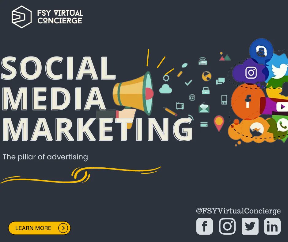 FSYVConcierge's tweet photo. Social networks are now an important part of every marketing strategy, and the benefits of using social media are so great that anyone who does not use this low-cost resource is passing up a fantastic marketing opportunity. 📈🤝

#socialmediamarketing #digitalmarketing #marketing https://t.co/NZgE8WGtUO