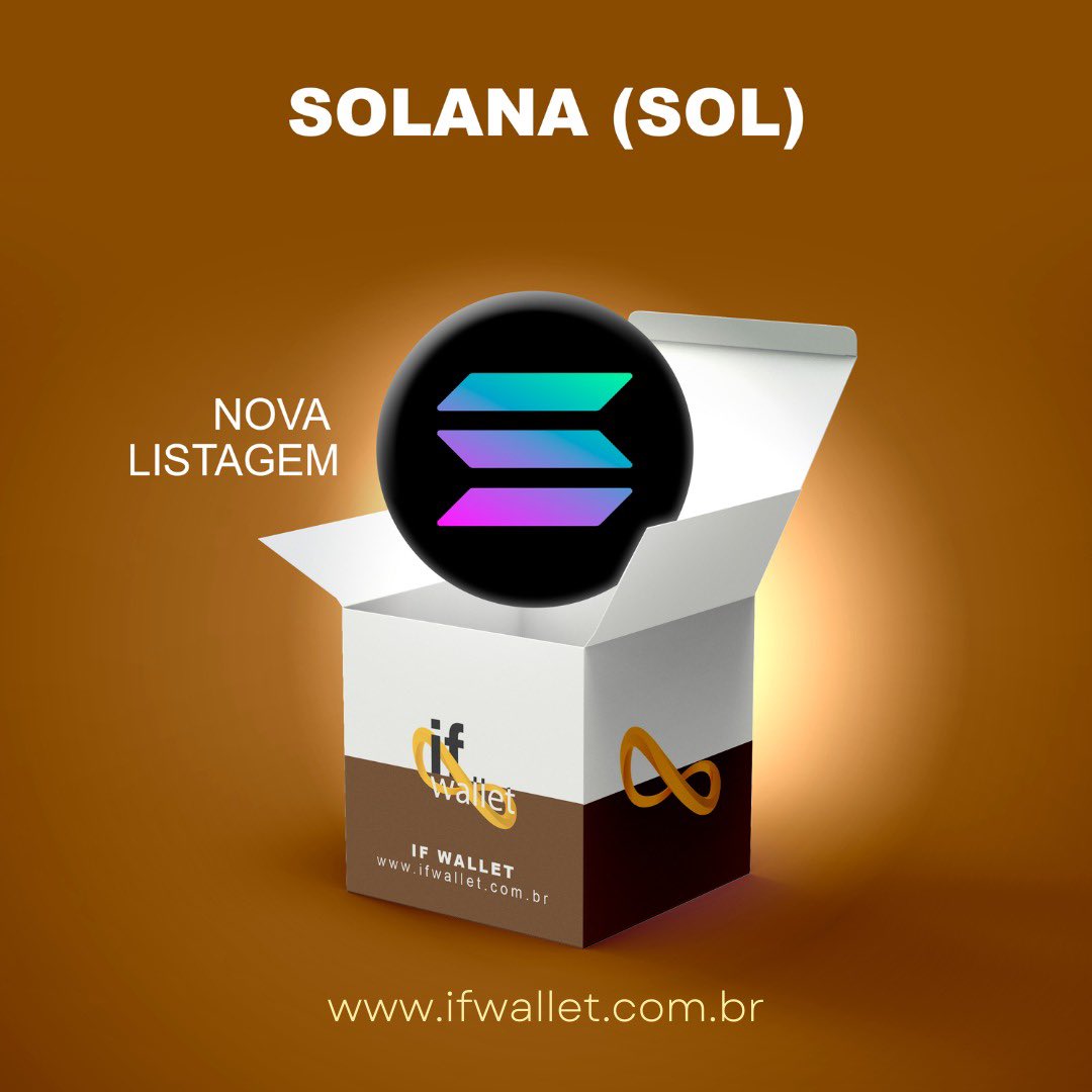 Integramos Solana à IF Wallet!
Compre através de PIX, receba, transfira e troque (swap) de forma rápida e segura!
Faça o download agora da sua IF Wallet!

ifwallet.com.br