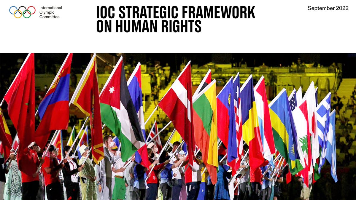 IOC publishes Strategic Framework on Human Rights. 

The Framework will fundamentally shape the working practices of the IOC, the Olympic Games and the Olympic Movement, ensuring human rights are respected within their respective remits. 

See details 👇
olympics.com/ioc/news/ioc-a…