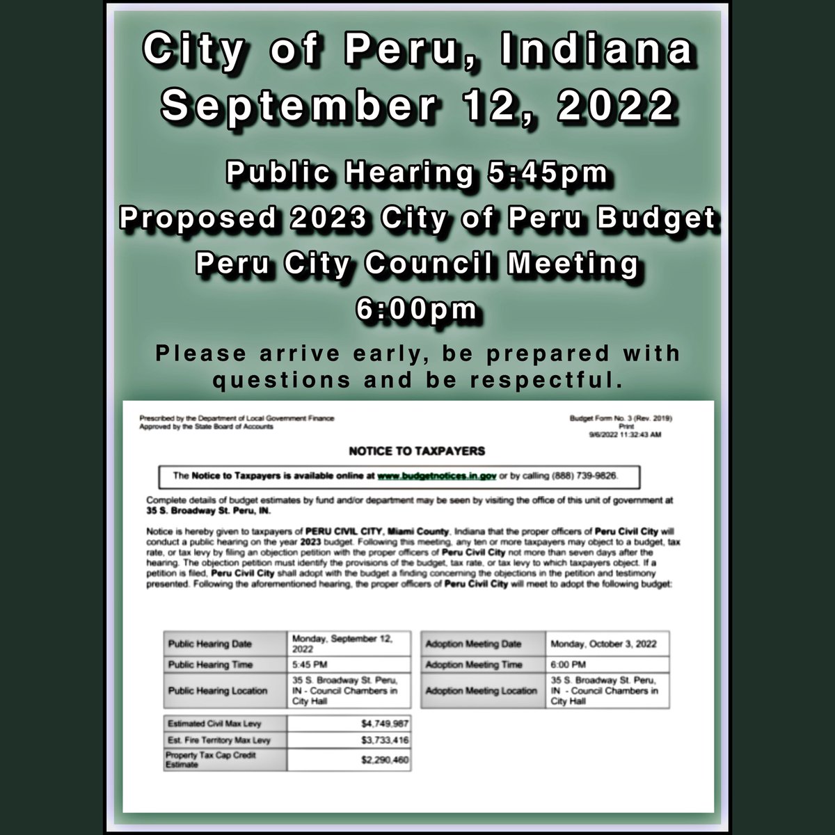 Working to hold myself and all municipal elected officials accountable.  #ethicalleadership <a href="/Peru_Scanner/">Peru Scanner</a> <a href="/mattpaknis/">Lead, don't bully, with Matt Paknis, FRSA</a> <a href="/Stopworkplacebu/">Workplace Mental Health Resources</a> <a href="/INDprogressives/">IND Progressives</a> <a href="/IndianaGOPWomen/">Indiana GOP Women</a> <a href="/WPLeadersOrg/">Women Political Leaders</a> <a href="/CREWcrew/">Citizens for Ethics</a> <a href="/EthicsInBricks/">Ethics in Bricks</a> #indiana