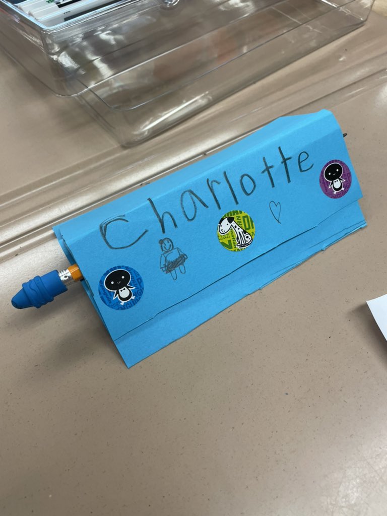 Our first STEM Challenge of the year! They had to create their own name tags that can stand on its own and hold a pencil! <a href="/MrsBrownBES1/">MrsBrownBES</a> <a href="/MTMS_Falcons/">MTMS Falcons</a>
