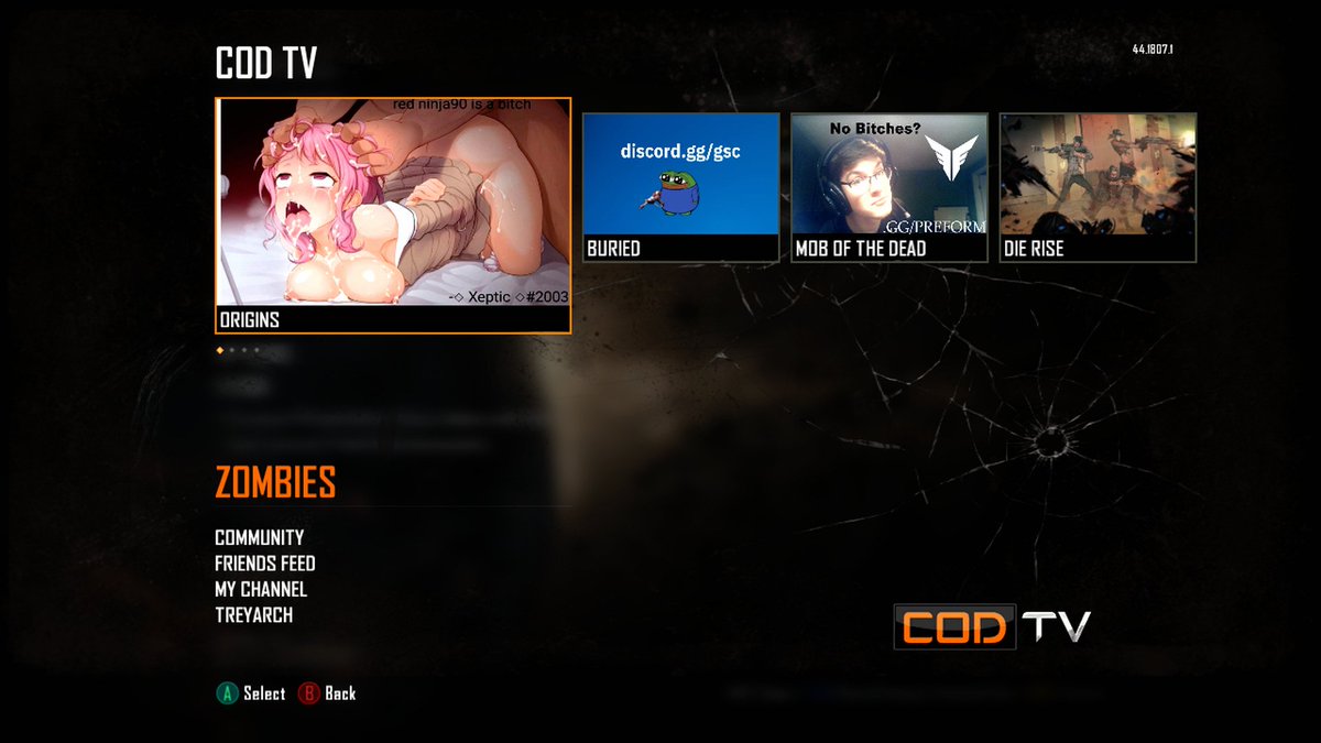 78_90_11's tweet photo. Anyone who loads up bo2 right now will see this if they go into codtv https://t.co/JhDoeql8nJ